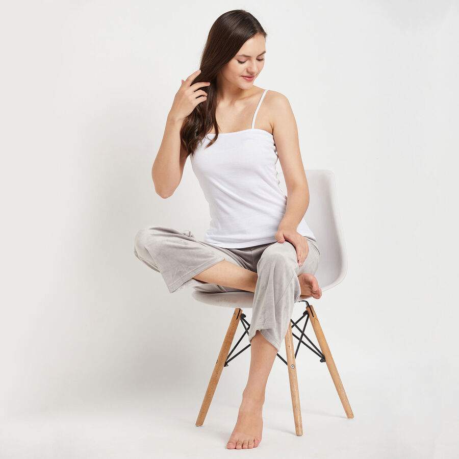 Cotton Solid Slips, White, large image number null