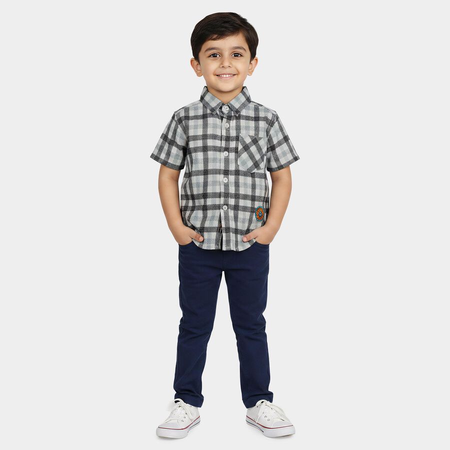 Boys' Casual Shirt, सफ़ेद, large
