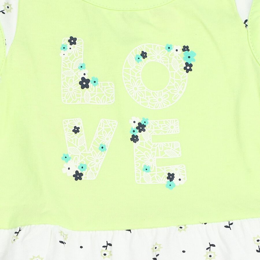 Infants' Frock, Light Green, large