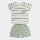 Infant Boys' 100% Cotton Baba Suit , Light Green, small image number null