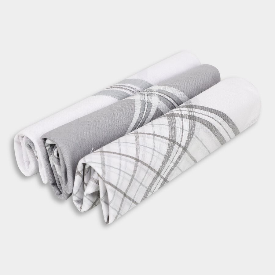Men's Hanky, गहरा ग्रे, large