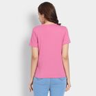 Ladies' Round Neck T-Shirt, गुलाबी, small image number null