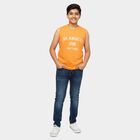 Boys' T-Shirt, Orange, small