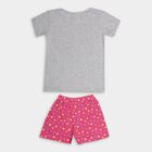 Girls' Night Suit, मिश्रित मध्यम ग्रे, small image number null