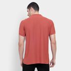 Men's Rust Polo Neck T-Shirt, Rust, small image number null
