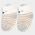 Infant's Socks (Pack of 3), Melange Light Grey, small