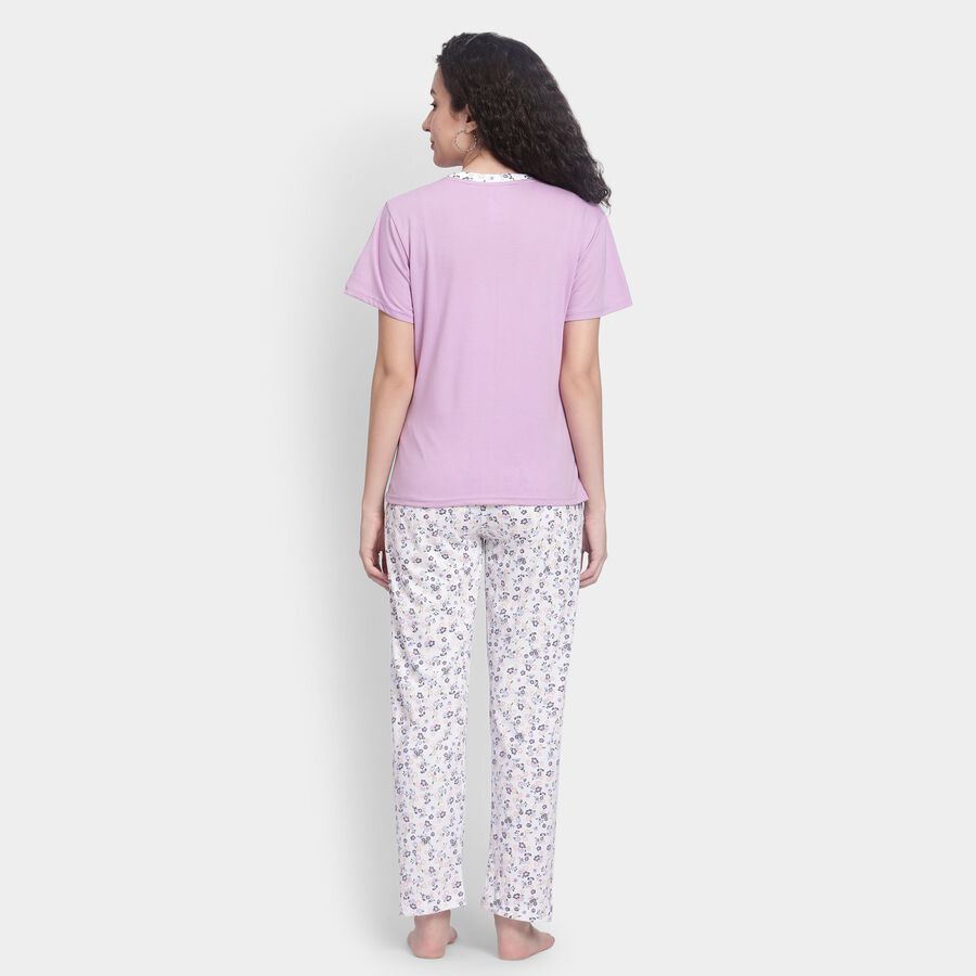 Ladies' Night Suit , Lilac, large image number null
