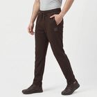 Men's Brown Slim Fit Track Pants, भूरा, small