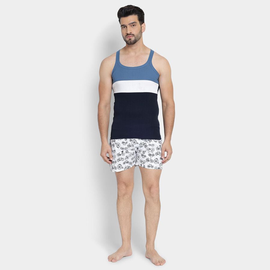 Men's 100% Cotton Gym T-Shirt , नेवी ब्लू, large image number null