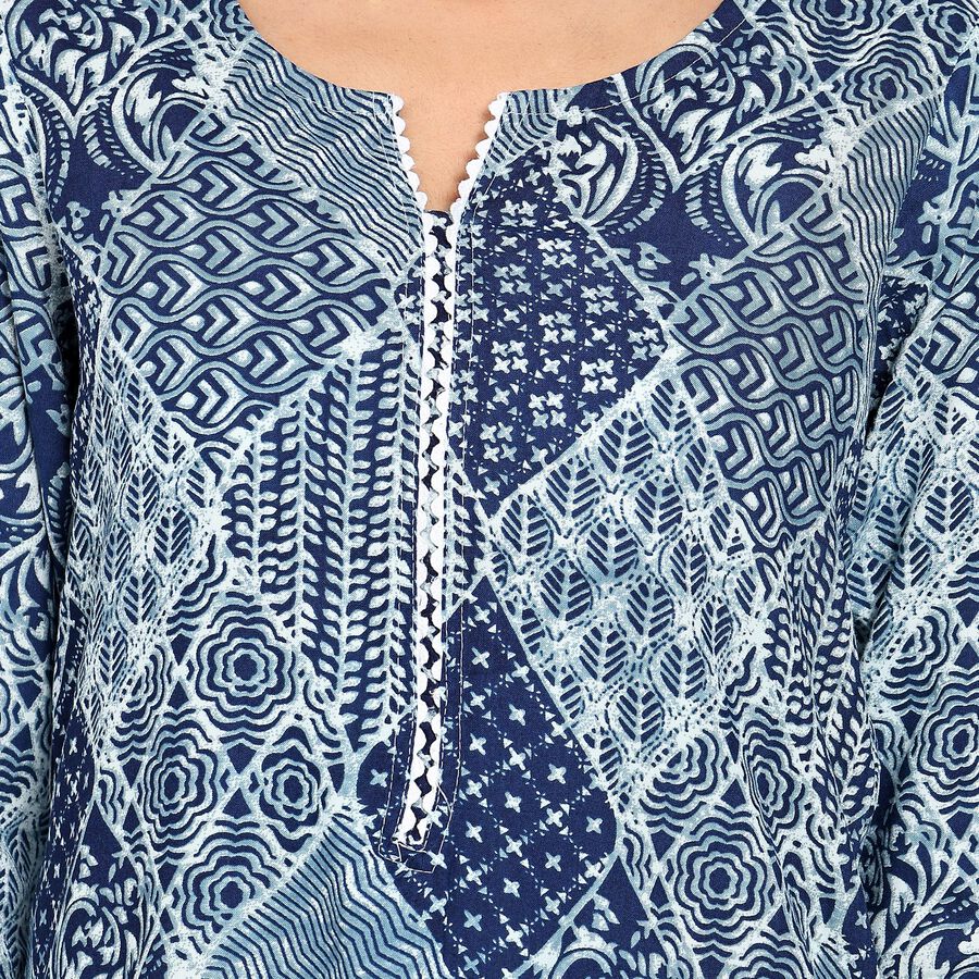 Ladies' Kurta , Dark Blue, large image number null