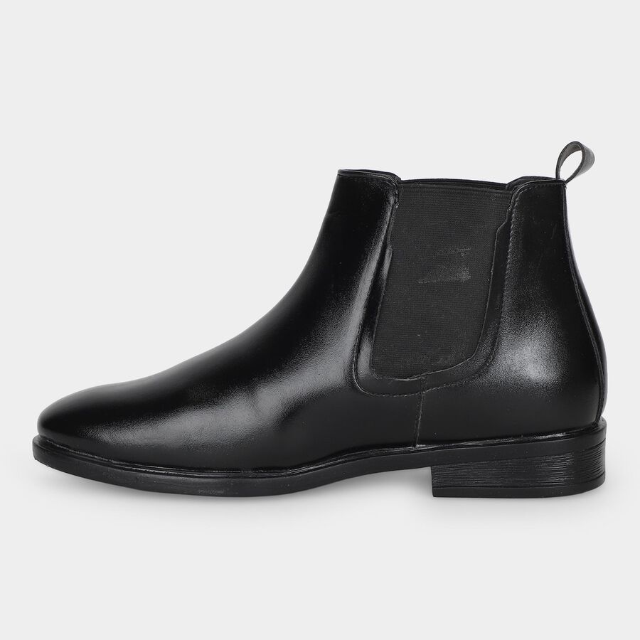 Men's Black Chelsea Boot Formal Shoes, Black, large
