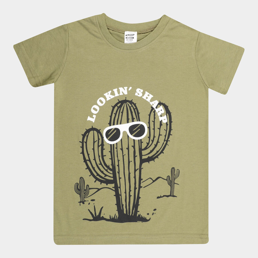 Boys T-Shirt, ओलिव, large image number null