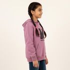 Girls Dusty Lavender Hooded Casual Sweatshirt, Lilac, small image number null