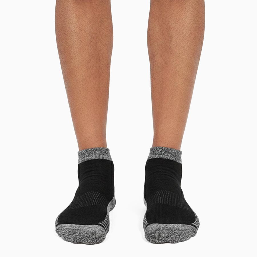 Men's Ankle Length Socks Pack of 3 ( White, Blue, Black ), मध्यम नीला, large