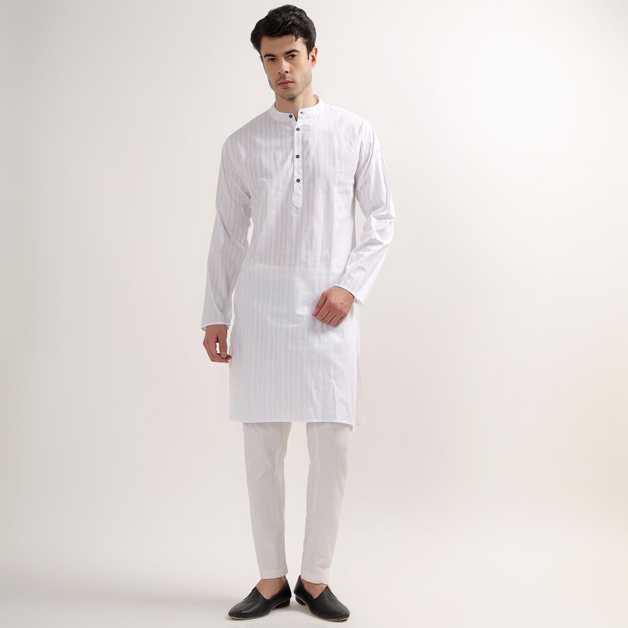 Men's Kurta, White, large image number null