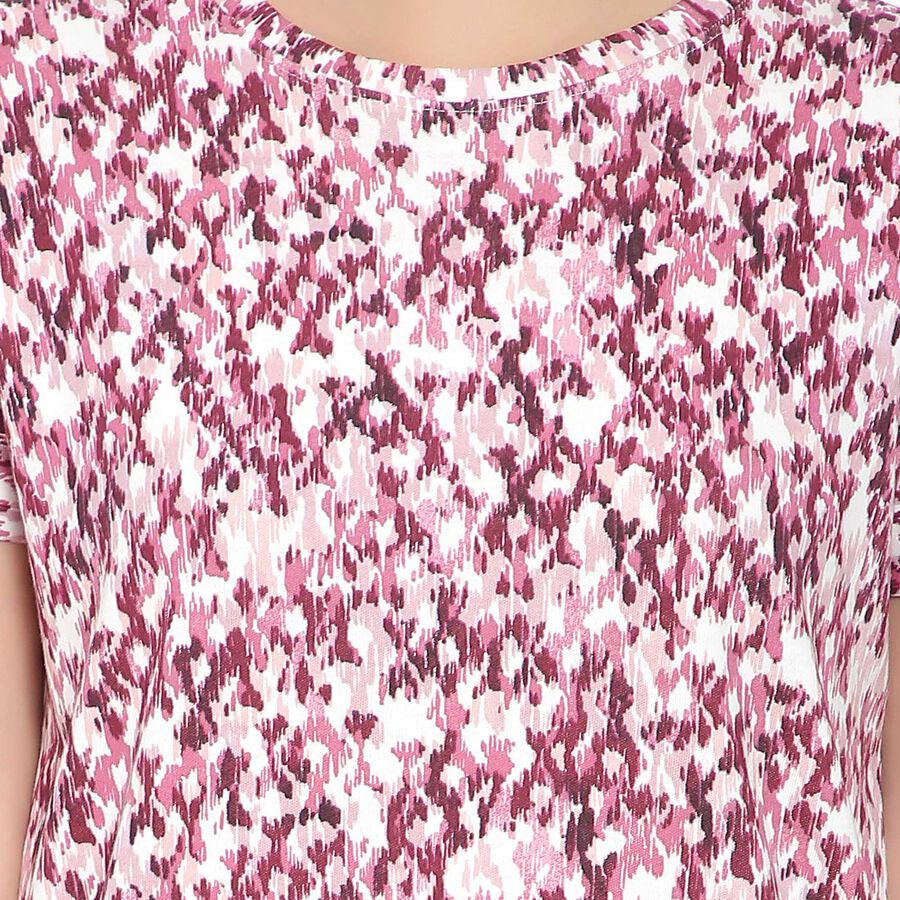 All Over Print Knee Length Women, गुलाबी, large image number null