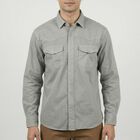 Men's Khaki Cotton Classic Casual Shirt, खाकी, small