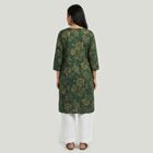 Women's Dark Green Kurta, गहरा हरा, small