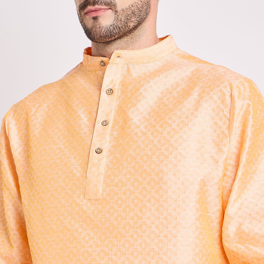 Men's Kurta, Peach, large image number null