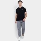Men's Collared Half Sleeves T-Shirt , काला, small image number null