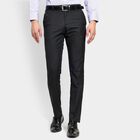 Men's Slim Fit Formal Trousers, Black, small image number null