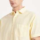 Cotton Solid Casual Shirt, Yellow, small image number null