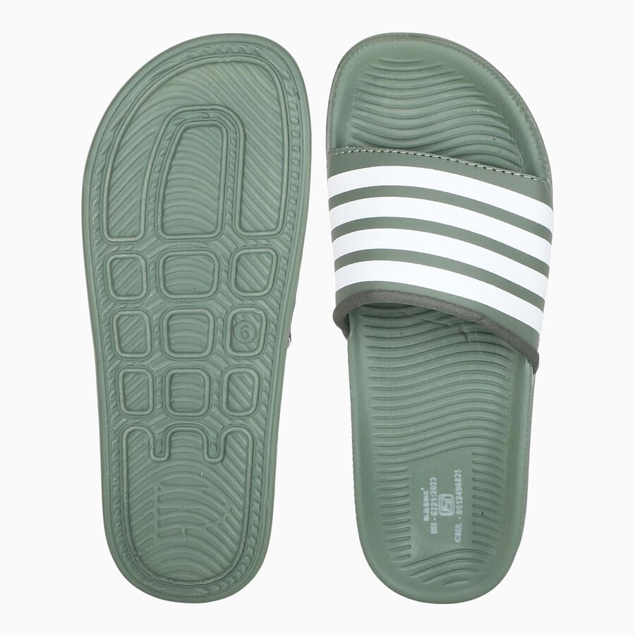 Men's Slipper, ओलिव, large