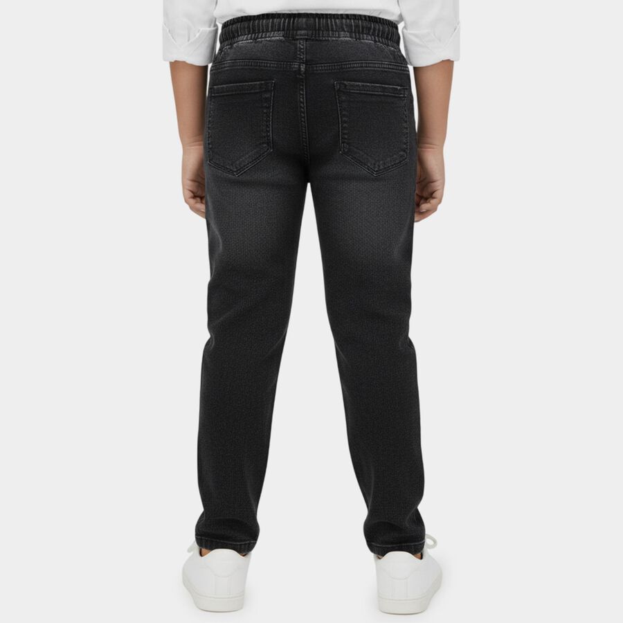 Boys' Charcoal Regular Fit Jeans, Charcoal, large