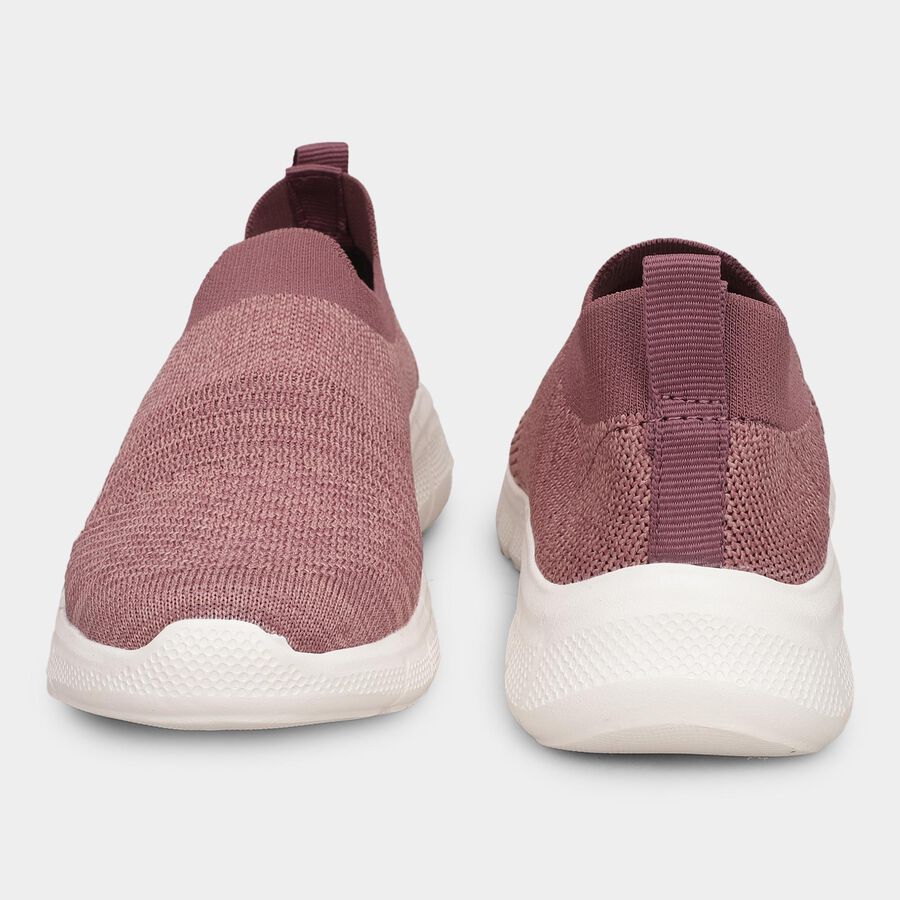 Women's Dusty Rose Pink Slip-On Casual Sneakers, गुलाबी, large