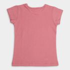 Girls' 100% Cotton T-Shirt , Pink, small image number null