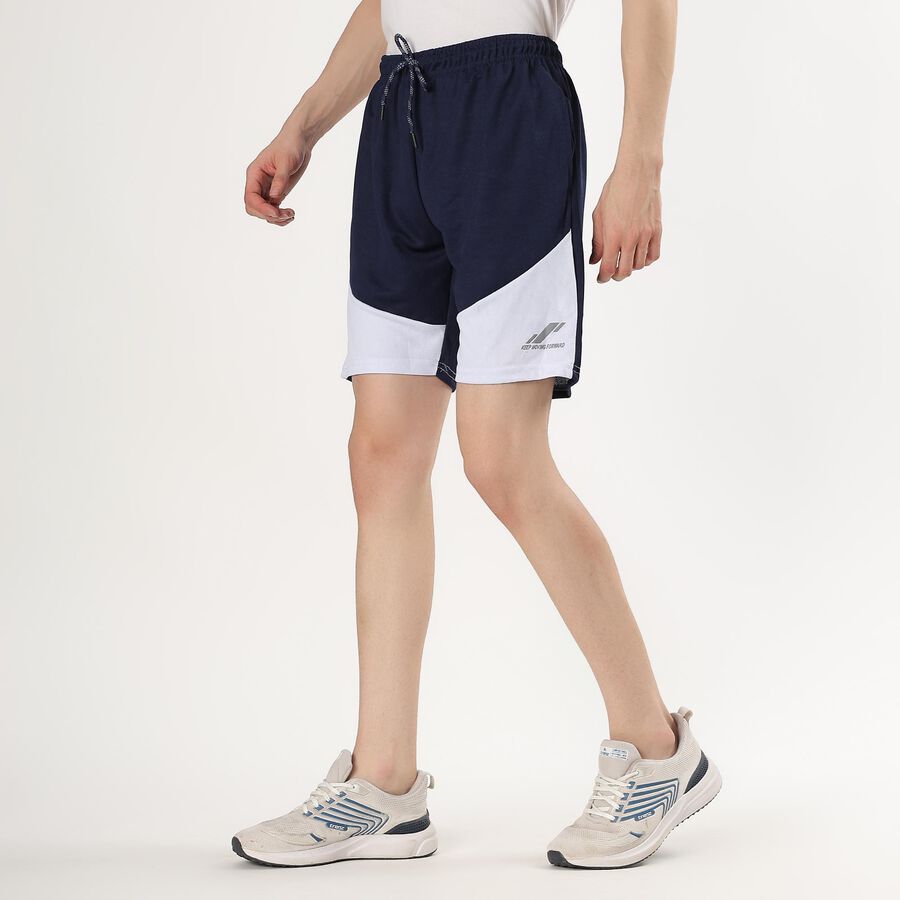 Men's Navy Blue Regular Fit Active Bermuda Shorts, Dark Blue, large image number null