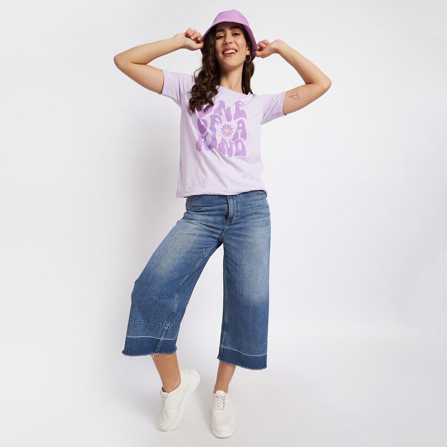 Round Neck T-Shirt, Lilac, large image number null
