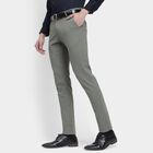 Men's Slim Fit Casual Trousers, Light Green, small image number null