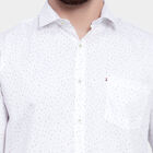 Printed Casual Shirt, White, small image number null