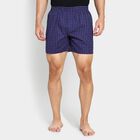 Men's 100% Cotton Boxers , Navy Blue, small