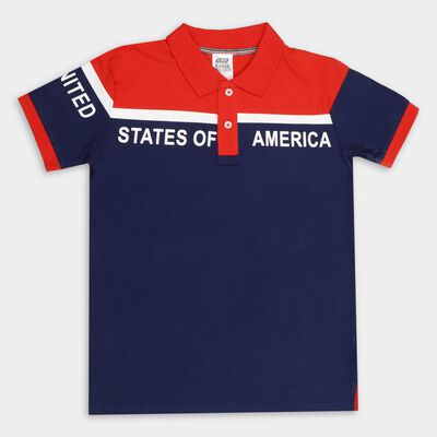 Boys' 100% Cotton Half Sleeves T-Shirt 