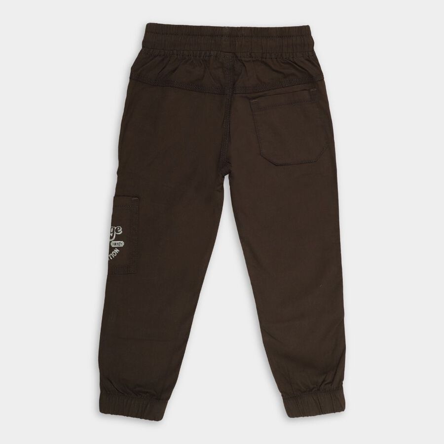 Boys' 100% Cotton Trousers, ओलिव, large image number null