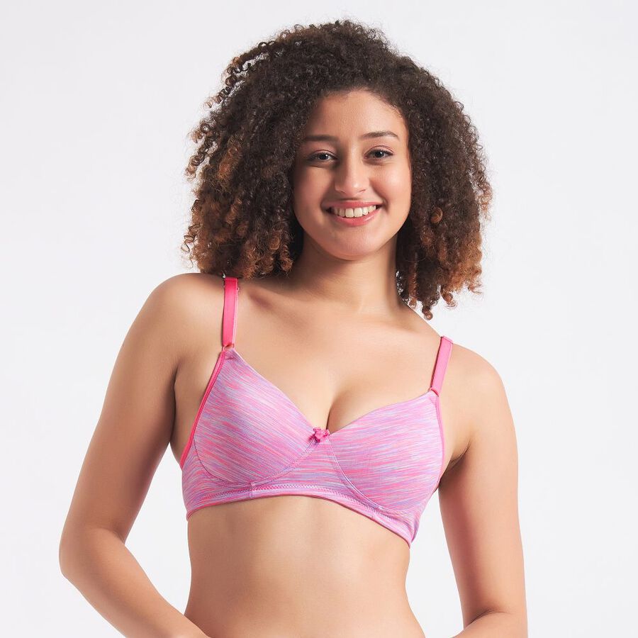 Ladies' Padded Bra, गुलाबी, large image number null