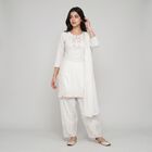 Women's Off White Embroidered Ethnic Set, Off White, small