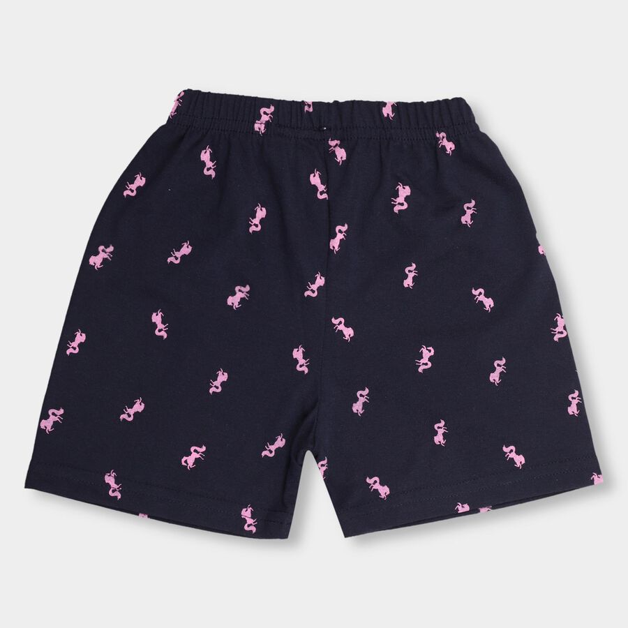 Girls' Shorts, नेवी ब्लू, large image number null