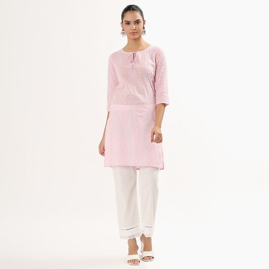 Ladies' Kurta , हल्का गुलाबी, large image number null