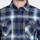 Men's 100% Cotton Casual Shirt , Navy Blue, small image number null