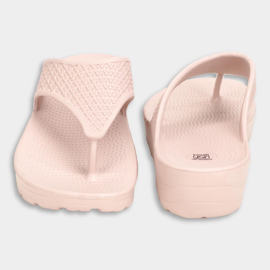 Ladies' V Strap Slipper, Peach, large image number null