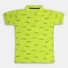 Boys' 100% Cotton Half Sleeves T-Shirt , हल्का हरा, small image number null