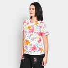 Ladies' Round Neck T-Shirt, White, small image number null