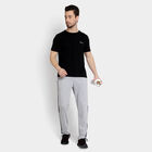 Solid Track Pants, Melange Mid Grey, small image number null