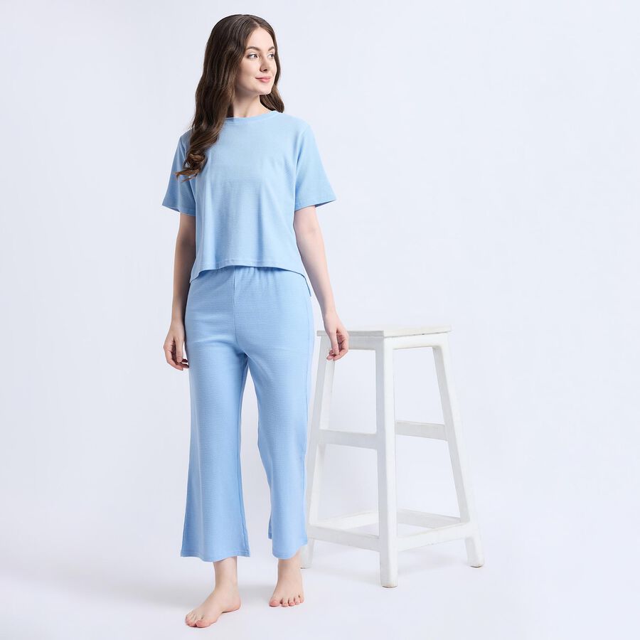 Ladies' Night Suit , Light Blue, large image number null