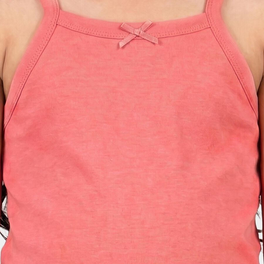 Girls' Vest, पीच, large