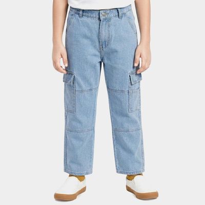 Boys' Blue Regular Fit Jeans