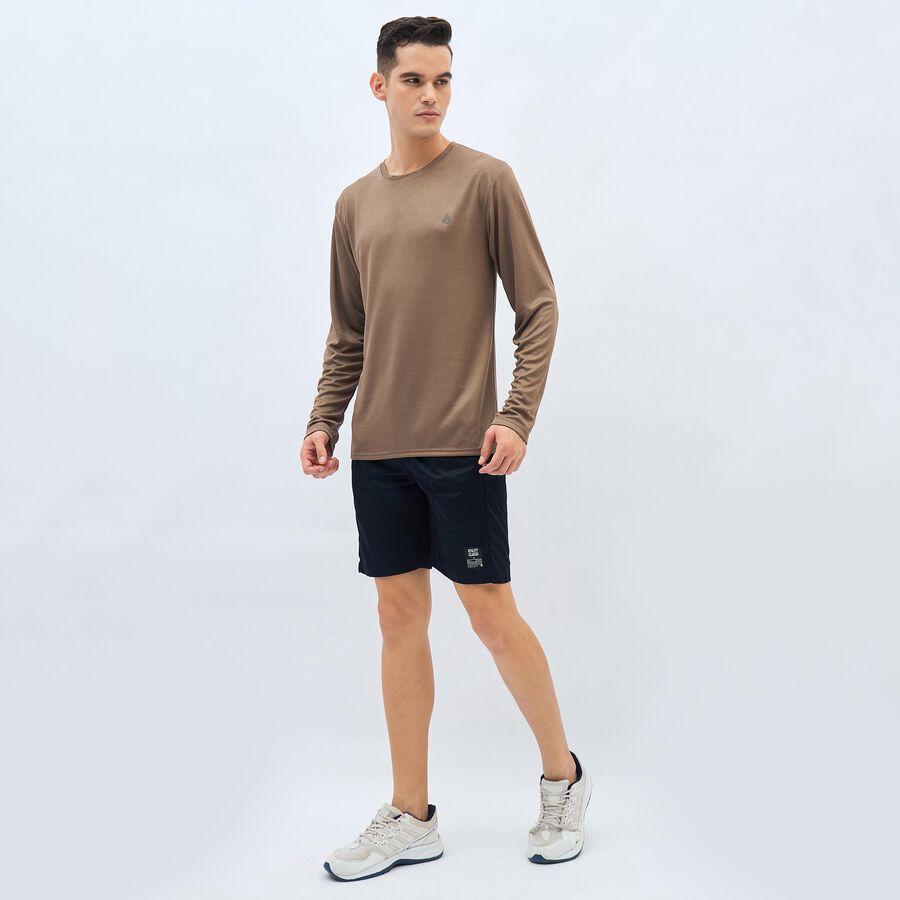Men's T-Shirt, भूरा, large image number null